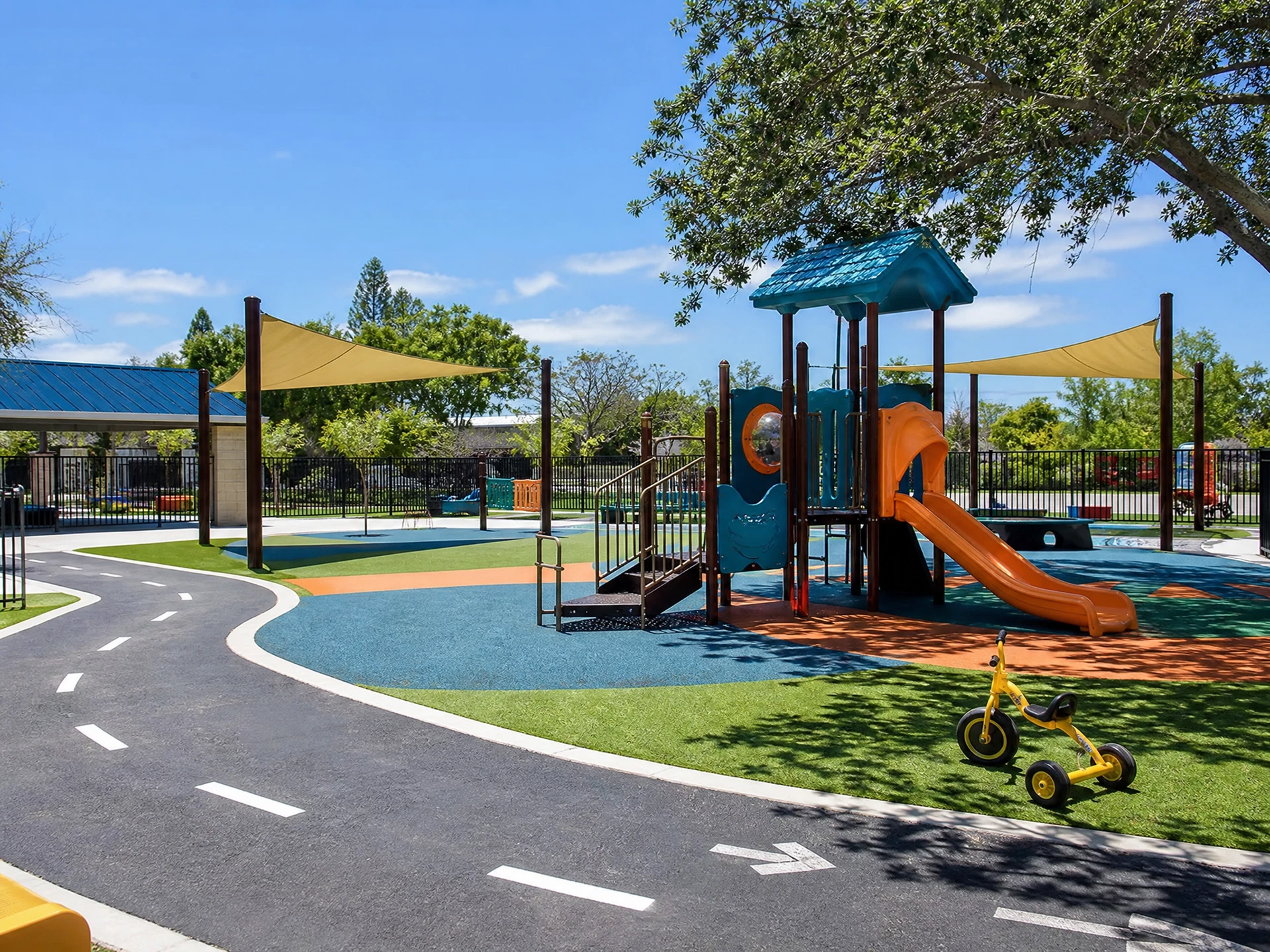 Outdoor play area at BAMREC Los Gatos
